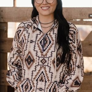 Geometric Pattern Women's Hoodie